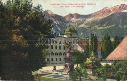 T2/T3 Innsbruck (Tirol), Leopoldsbrunnen, K. K. Hofburg Mit Frau Hitt Gebirge (Karwendel). Verlag Wilhelm Stempfle / Hab - Ohne Zuordnung