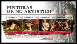 GUINEA-BISSAU 2023 MNH Nude Paintings Aktgemälde M/S – OFFICIAL ISSUE – DHQ2402 - Desnudos