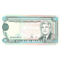 Turkmanistan, 20 Manat, 1995, KM:4a, NEUF - Turkménistan