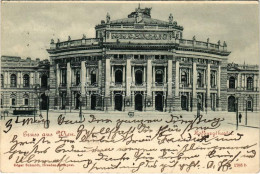 T2 1903 Wien, Vienna, Bécs; Hofburgtheater / Theatre, Tram - Unclassified