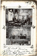 * T2/T3 1899 (Vorläufer) Wien, Vienna, Bécs I. J. Bachler's Café Edison, Interior, Billiard Room - Ohne Zuordnung