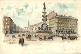 T2 Vienna, Wien; Prater Strasse / Street View. Litho - Non Classés