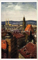 ** T1 Vienna, Wien, Bécs; Turmblick / General View, Churches, B.K.W.I. 762/2 - Sin Clasificación