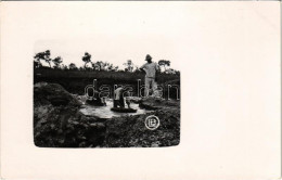 * T2 1936 Brazil, Matto Grosso Forrás, Aranymosás / Gold Panning. Photo - Unclassified