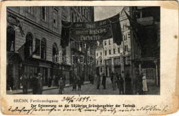 T3/T4 1899 (Vorläufer) Brno, Brünn; Ferdinandsgasse, Zur Erinnerung An Die 50 Jähriger Gründungsfeier Der Technik, 1849- - Sin Clasificación