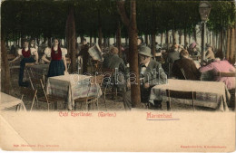 T3 1904 Mariánské Lázne, Marienbad; Café Egerländer (Garten) / Café, Garden With Guests And Waitresses (EB) - Ohne Zuordnung