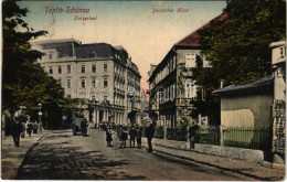 T2/T3 Teplice, Teplitz-Schönau; Deutsches Haus, Kaiserbad / German National House, Spa (EK) - Non Classificati