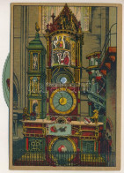 ** T2/T3 Strasbourg, Strassburg; L'horloge Astronomique / Astronomical Clock. Litho Mechanical Postcard - Sin Clasificación