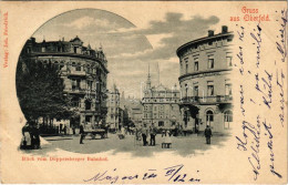 T2 1900 Elberfeld, Blick Vom Döppersberger Bahnhof, Hotel Kaiserhof / Street, Hotel - Non Classés