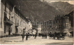 * T3 1907 Chiavenna, Piazza Silvani / Square (wet Corner) - Non Classificati