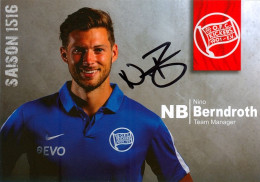 AK Nino Berndroth Offenbacher Kickers 15-16 OFC Offenbach Am Main Eschborn FSV Frankfurt Neu-Isenburg  Friedrichsdorf - Authographs