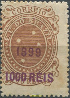 674258 HINGED BRASIL 1899 SELLOS DEL 1880 SOBRECARGA VIOLETA - Neufs