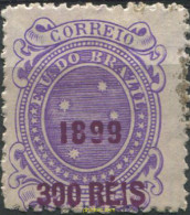 674265 USED BRASIL 1899 SELLOS DEL 1880 SOBRECARGA VIOLETA - Nuevos