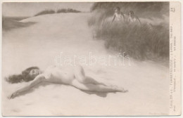 ** T2/T3 L'Épave. Salon 1914 / Erotikus Meztelen Hölgy / Erotic Nude Lady S: P. Carrier-Belleuse (EK) - Ohne Zuordnung