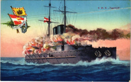 ** T3 SMS Tegetthoff Az Osztrák-Magyar Haditengerészet Tegetthoff-osztályú Csatahajója / K.u.K. Kriegsmarine / Austro-Hu - Unclassified