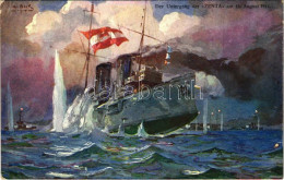 ** T2/T3 Der Untergang Der "ZENTA" Am 16. August 1914. Offizielle Karte Für Rotes Kreuz, Kriegsfürsorgeamt, Kriegshilfsb - Ohne Zuordnung