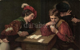 ** T2 'Der Falschspieler' / 'The Cheater' Card Game, Stengel 29723. Litho S: Michelangelo Da Caravaggio (fl) - Sin Clasificación