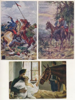 **, * 5 Db RÉGI Első Világháborús Katonai Képeslap Lovakkal / 5 Pre-1945 WWI K.u.K. Military Art Postcards With Horses - Non Classificati