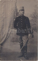 ** T4 WWI Austro-Hungarian Soldier With Sword Photo (b) - Unclassified