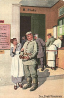 * T2/T3 Das Draht Hindernis / WWI German Military Humour, Künstler Postkartenreihe "Immer Fachmann" Karte Nr. 2. (EK) - Unclassified