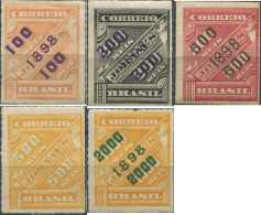 674215 HINGED BRASIL 1898 SELLOS DE PERIODICO, DEL 1889 SOBRECARGADOS - Nuevos