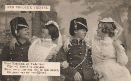 T2 Military WWI Dutch Soldiers, Ladies - Unclassified