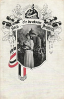 T2 Hoch Die Deutsche Artillerie! / WWI German Romantic Military Postcard - Ohne Zuordnung