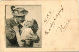 * T2/T3 1899 Romantic Couple, Künstler Postkarte Der Meggendorfer Blätter, No. 509. (EK) - Non Classés