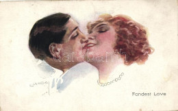 ** T2/T3 'Fondest Love' Italian Art Postcard S: Usabal - Unclassified