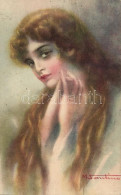 T2/T3 Italian Art Postcard, Lady S: M. Santino - Unclassified