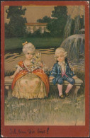 T3 Italian Art Postcard, Baroque Children Couple S: Colombo (EB) - Unclassified