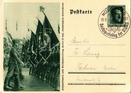 T2/T3 Festpostkarte Zum Reichsparteitag / NSDAP German Nazi Party Propaganda, Swastika; 6 Ga. Adolf Hitler + 1937 Reichs - Ohne Zuordnung