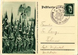 T2/T3 Festpostkarte Zum Reichsparteitag / NSDAP German Nazi Party Propaganda, Swastika; 6 Ga. Adolf Hitler + 1937 Reichs - Sin Clasificación