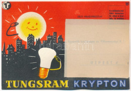 ** T2/T3 Tungsram Krypton Izzó Reklámlapja / Hungarian Light Bulb Advertisement Postcard S: Macskássy - Ohne Zuordnung