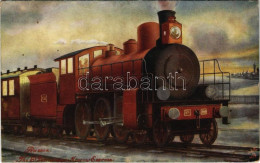 T2/T3 1908 Russia, The St. Petersburg-Moscow Express, Locomotive, Train. Raphael Tuck & Sons "Oilette" Postcard 9274. "R - Non Classificati