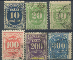 675837 USED BRASIL 1895 SELLOS DE TASA - Unused Stamps