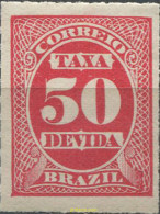 675798 HINGED BRASIL 1890 SELLOS DE TASA - Ongebruikt