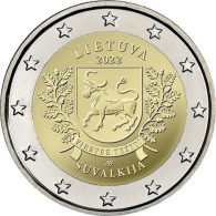 Lituania Lithuania 2 Euros 2022 Commemorative Suvalkija Km 276 Sc Unc - Lithuania