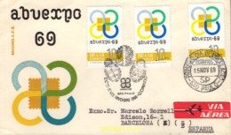 719473 MNH BRASIL 1969 ABUEXPO 69 EXPOSICION ARGENTINA, BRASILEÑA I URUGUAYA - Ungebraucht