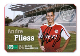 AK André Fliess Offenbacher Kickers 11-12 SG Barockstadt Fulda-Lehnerz Eintracht Frankfurt Am Main Nöttingen Zweibrücken - Authographs