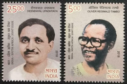 India 2018 INDIA - SOUTH AFRICA JOINT ISSUE 2v SET MNH - Poste