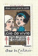 Timbre   France- - Croix Rouge  -  Erinnophilie  - ComIte National De Defense  La Tuberculose - 1932 - Pas De Calais 62 - Tegen Tuberculose