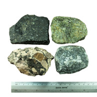 Cyprus Mineral Specimen Rock Lot Of 4 - 808g - 28.5 Oz Troodos Ophiolite 04304 - Minéraux