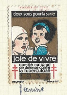 Timbre   France- - Croix Rouge  -  Erinnophilie  - ComIte National De Defense  La Tuberculose - 1932 - Tunisie - Antituberculeux