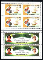 Montserrat, **, Yv 476, 477, Mi 465C, 468C, Sg 517, 518, Mariage De Charles Et De Diana, De Carnet, Pas De Filigrane, - Montserrat