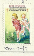 Timbre   France- - Croix Rouge  - Erinnophilie -comIte National De Defense  La Tuberculose - 1932 - Jeux - Loire 44 - Antituberculeux