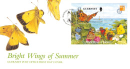 GUERNSEY - FDC 1997 WWF - BRIGHT WINGS OF SUMMER / 4045 - Guernsey