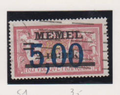 Memel Michel-nr. 51 Gestempeld - Andere & Zonder Classificatie