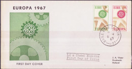 Irlande - Ireland - Irland FDC5 1967 Y&T N°191 à 192 - Michel N°192 à 193 - EUROPA - FDC