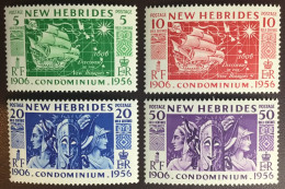 New Hebrides 1956 Condominium Anniversary MNH - Unused Stamps